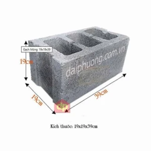 Gạch Block 19x19x39