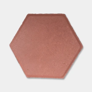 Gạch block tự chèn lục giác màu đỏ - Đại Phương