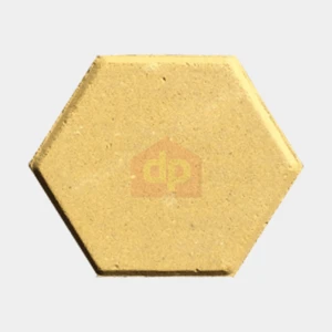 Gạch block tự chèn lục giác màu vàng