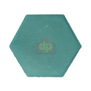Gạch block tự chèn lục giác màu xanh