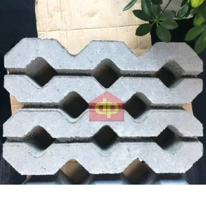 Gạch block tự chèn trồng cỏ 8 lỗ nhám