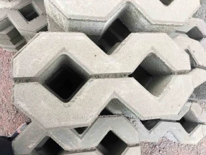 Gạch block tự chèn trồng cỏ số 8 nhám