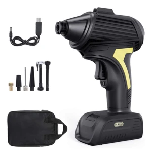 Súng bơm lốp ô tô không dây ATJ-1366 - Đồng hồ điện tử, cài đặt cân hơi (Pin sạc)