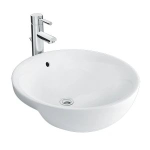 Chậu Rửa Mặt Lavabo Inax L-333V Bán Âm Tròn