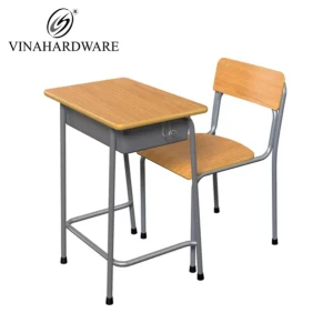 Bàn Học Gỗ Phong Cách Cổ Điển Vinahardware Nội Thất Trường Học Giá Tốt