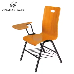Ghế Gỗ Tựa Lưng Vinahardware Kèm Bàn Viết Và Ngăn Để Sách Dành Cho Học Sinh