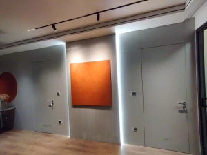 Cửa âm vách giấu khuôn Melamine 202T An Cường BGDOOR thi công tại Imperia Sky Garden