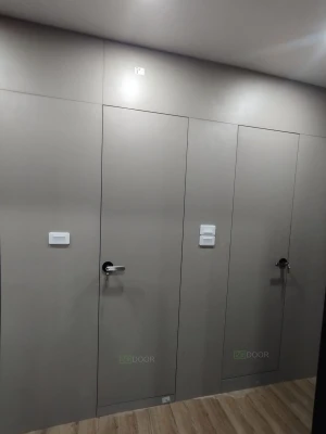 Cửa âm vách giấu khuôn Plywood chịu nước phủ Melamine 025EV