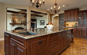 TỦ BẾP GỖ TỰ NHIÊN TBTN21