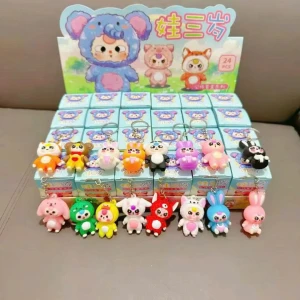 Blindbox Hộp 24 Túi Mù Baby Three  Móc Khoá Mini Ngẫu Nhiên