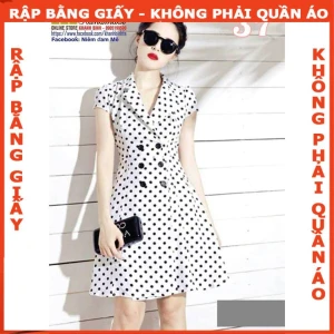 Rập đầm cổ bẻ 7 mảnh - Rập giấy mã 37 (BẢN VẼ)