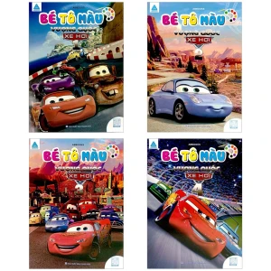 Sách - Bé Tô Màu - Vương Quốc Xe Hơi - Bộ 4 Cuốn