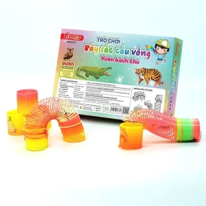 Đồ Chơi DUKA: Bộ 24 Đồ Chơi Lò Xo Bảy Sắc Cầu Vồng - Vườn Bách Thú - DK81317