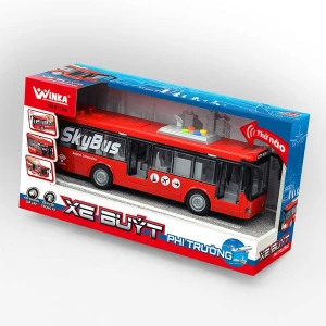 Đồ Chơi DUKA: Xe Buýt Phi Trường - Màu Đỏ - DK81198