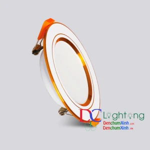 ĐÈN ÂM TRẦN 12W MPE VIỀN VÀNG LẮP CỬA HÀNG NỘI THẤT