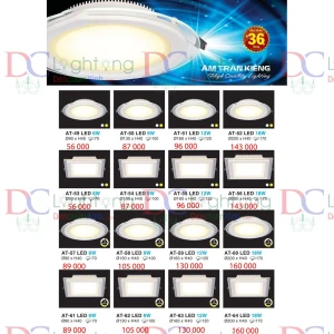 Đèn Âm Trần Kiếng Thạch Cao Hàng Cty 04