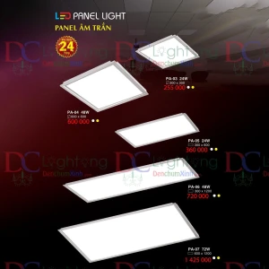 Đèn Âm Trần Panel 60x60 - Hàng Cty BH 24 Tháng - Đèn chùm xinh - phân phối sỉ và lẻ đèn trang trí - led TPHCM
