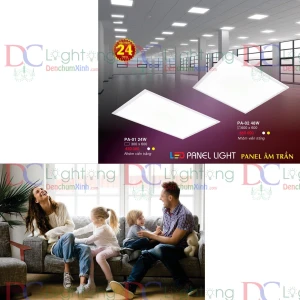 Đèn Âm Trần Panel - Hàng Cty BH 24 Tháng - Đèn chùm xinh - phân phối sỉ và lẻ đèn trang trí - led TPHCM