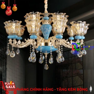 Đèn chùm cổ điển CN-6168/10+5 trang trí phòng ăn, văn phòng, đại sảnh công ty...vvv - Đèn chùm xinh - phân phối sỉ và lẻ đèn trang trí - led TPHCM