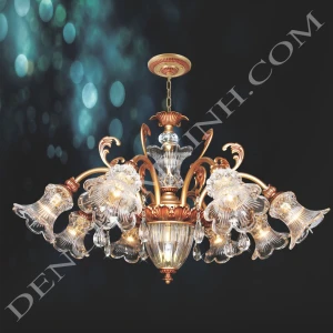 Đèn chùm cổ điển DCX 2196/8 (Rộng 90cm )