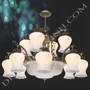 Đèn chùm cổ điển DCX8068/12 (Rộng 100cm ) - Đèn chùm xinh - phân phối sỉ và lẻ đèn trang trí - led TPHCM