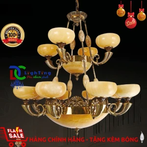 Đèn chùm đồng CĐ-1711/12 chính hãng trang trí phòng bếp,nhà cổ, quán ăn...vvv - Đèn chùm xinh - phân phối sỉ và lẻ đèn trang trí - led TPHCM