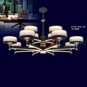 Đèn Chùm Led Hiện Đại DCX8270/8+4 ( Rộng 100cm ) - Đèn chùm xinh - phân phối sỉ và lẻ đèn trang trí - led TPHCM