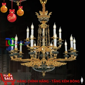 Đèn chùm nến CĐ-0676/15 chính hãng trang trí phòng ngủ, nhà thờ, khách sạn...vvv - Đèn chùm xinh - phân phối sỉ và lẻ đèn trang trí - led TPHCM