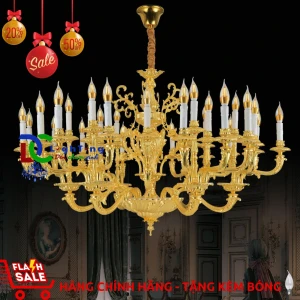 Đèn chùm nến CĐ-3766/30 chính hãng trang trí phòng khách, quán Coffee, khách sạn...vvv - Đèn chùm xinh - phân phối sỉ và lẻ đèn trang trí - led TPHCM
