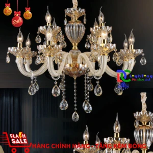 Đèn chùm nến cổ điển CN-0868/8+4 trang trí phòng thờ, khách sạn, nhà hàng...vvv - Đèn chùm xinh - phân phối sỉ và lẻ đèn trang trí - led TPHCM