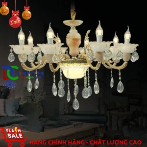 Đèn chùm nến pha lê CN-13/8 chính hãng trang trí giá rẻ tại Cửa hàng Đèn Chùm Xinh quận 12-TP. Hồ Chí Minh