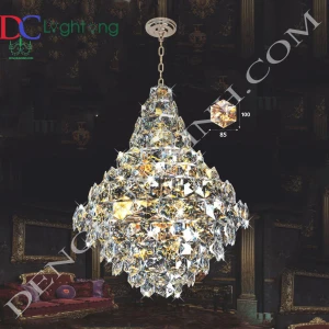 Đèn chùm Pha Lê cao cấp DCX131B (Rộng 80cm )