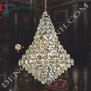 Đèn chùm Pha Lê cao cấp DCX131C (Rộng 100cm )