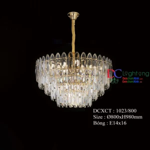 Đèn chùm pha lê hiện đại trang trí phòng ngủ đẹp 1023/800