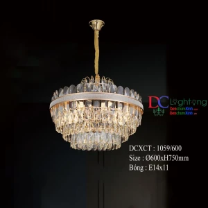 Đèn chùm pha lê trang trí phòng khách 1059/600