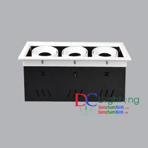 ĐÈN DOWNLIGHT MẶT VUÔNG BA BÓNG MPE 12W LẮP HÀNH LANG