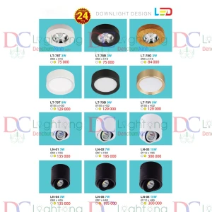 Đèn Lon Nổi Led SS - Hàng Cty BH 24 Tháng - Đèn chùm xinh - phân phối sỉ và lẻ đèn trang trí