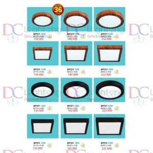 Đèn Ốp Nổi Led - Hàng Cty BH 36 Tháng - Đèn chùm xinh - phân phối sỉ và lẻ đèn trang trí - led TPHCM