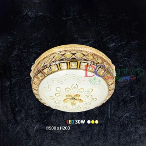 Đèn Ốp Trần Phòng Ngủ và Bếp DCX245 ( Rộng 50cm ) - Đèn chùm xinh - phân phối sỉ và lẻ đèn trang trí - led TPHCM