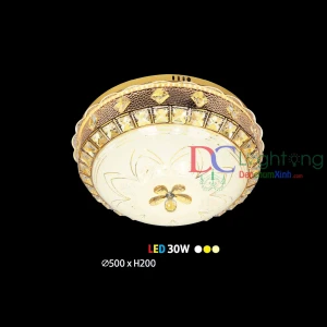 Đèn Ốp Trần Phòng Ngủ và Bếp DCX246 ( Rộng 50cm ) - Đèn chùm xinh - phân phối sỉ và lẻ đèn trang trí - led TPHCM