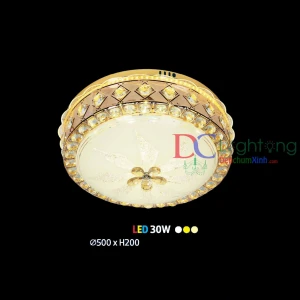 Đèn Ốp Trần Phòng Ngủ và Bếp DCX247 ( Rộng 50cm ) - Đèn chùm xinh - phân phối sỉ và lẻ đèn trang trí - led TPHCM