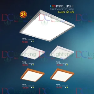 Đèn Panel Nổi - Hàng Cty BH 24Tháng - Đèn chùm xinh - phân phối sỉ và lẻ đèn trang trí - led TPHCM