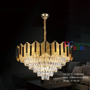 Đèn pha lê cổ điển lắp phòng thờ 1020/800