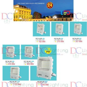 Đèn Pha Led - Hàng Cty BH 2 Năm DCX01 - Đèn chùm xinh - phân phối sỉ và lẻ đèn trang trí - led TPHCM