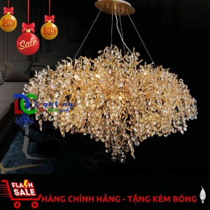 Đèn thả pha lê 3308/L1200 chính hãng trang trí Showroom nội thất, nhà hàng, phòng ngủ..vvv