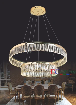Đèn Thả Pha Lê Cao Cấp DCX3016B ( Rộng 50+80cm ) - Đèn chùm xinh