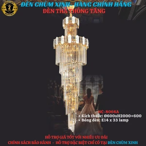 Đèn thả thông tầng NC8066A-MỚI 2025