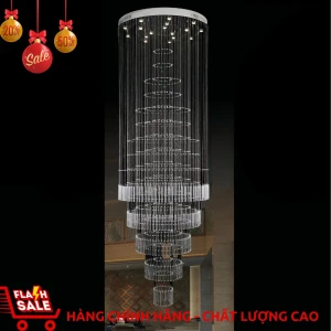 Đèn thả thông tầng pha lê TFL-0108/1000 chính hãng trang thẩm mỹ viện, Đại sảnh công ty