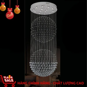 Đèn thả thông tầng pha lê TFL-5108/800 chính hãng trang trí Showrom nội thất, Gara Ô tô