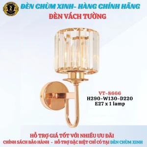 Đèn vách tường led hiện đại VT8666-MỚI 2025 - Đèn chùm xinh - phân phối sỉ và lẻ đèn trang trí - led TPHCM